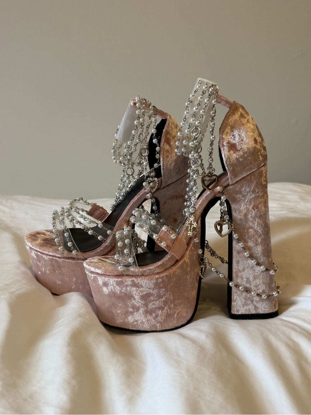 Sugar Thrillz Holy Revelation Platform Heels in pink, US 5, thank u, next